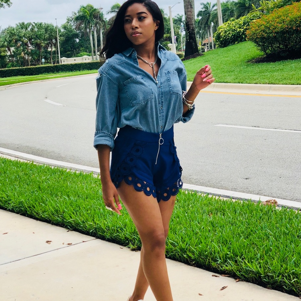 Distressed Denim Shirt